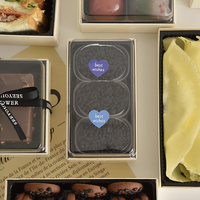 Vente en gros à emporter logo personnalisé Présentoir à gâteau transparent fiable Emballage léger Boîte en bois pour gâteau de boulangerie dynamique
