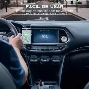 (GAR116) Cargador de Coche USB-A QC 3.0 18W Turbo Bivolt Gris con Cable de 1m, Velocidad de Carga de 1 Hora, Protección Contra Sobrecarga, Compatible con Samsung - Product Image 2