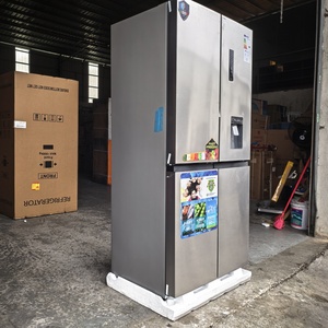 Fast 4 Door <b>Fridge</b> Stainless Steel Cross With Water Dispenser Air Cooled No Frost <b>Compressor</b> 632L Stainless Steel Body Silver Co - Product Image 3