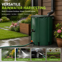Réservoir d'eau de pluie pliable en PVC de 200 L pour jardin, baril de stockage d'eau pour usage extérieur
