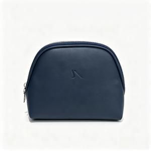Pochette cosmétique en cuir PU en forme de coquille, étanche, avec logo embossé, pour le rangement des produits de soin de la peau, idéale pour les voyages. - Product Image 6