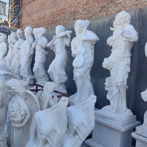 Design moderno giardino esterno intagliato a mano statua di marmo a grandezza naturale scultura greca antica garanzia di 1 anno per le ville - Product Image 2