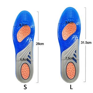 <span class=keywords><strong>Semelles</strong></span> intérieures en gel spécifiques au sport, absorption des chocs, soutien de la voûte <span class=keywords><strong>plantaire</strong></span>, amorti, douces, respirantes, antidérapantes, entraînement au basketball, hommes et femmes - Product Image 5