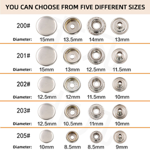 Phong cách mới tùy chỉnh thực hiện đồng kim loại mùa xuân Snap nút cho xuống áo khoác - Product Image 5