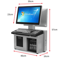 Terminal Punto de Venta Todo en Uno con Sistema Operativo Windows/Android para Supermercados/Centros Comerciales, con Cajón de Dinero, Escaneo de Códigos QR