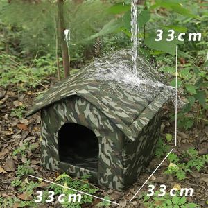 Açık çevre dostu evcil hayvan kafesi su geçirmez çıkarılabilir ve yıkanabilir kedi evi çadır köpek kulübesi ve yastık Mat ile köpekler ve kediler için - Product Image 6