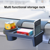Accessoires intérieurs de voiture, boîte de rangement réglable pour voiture, porte-gobelet et support de téléphone de haute qualité pour les fenêtres et les portes de voiture
