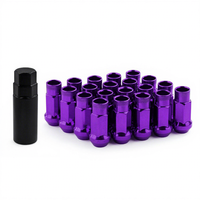 20 pièces/kit d'écrous de roue de course 48 mm en acier, écrous de roue haute résistance pour modification de voiture, ajustement universel