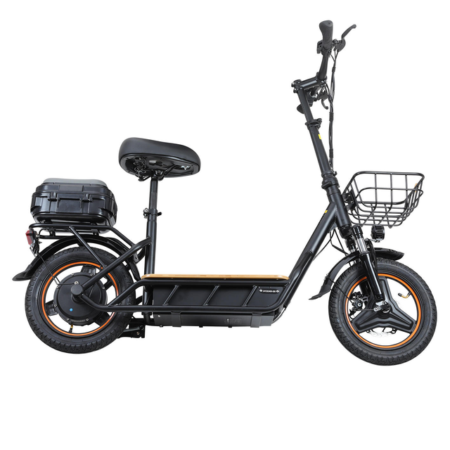Smart Electronic Type 18Ah Battery Big Tire 14 Inch Electric Scooter for Adults 2 Seats Shockproof 2-Wheel E-Scooter