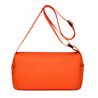 Sac bandoulière vintage en forme de baril, minimaliste et décontracté, avec sangle réglable, en nylon imperméable, disponible en gros