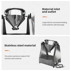 Mélangeur de poudre compact en acier inoxydable pour épices et matériaux solides - Product Image 3