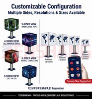 Display LED a Cubo Magico per Esterni, 3840Hz, Ultra Sottile, 5000Nits, 4500Nits, Full Color, Giunzione Senza Soluzione di Continuità, P5 P2.97, Portatile