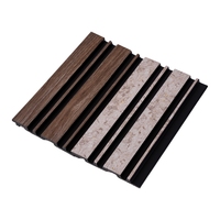 Panneau mural en PS à texture premium, imitation bois coréen, lames de charbon, panneau mural cannelé en polystyrène pour intérieur, lambris 3D pour chambre et plafond