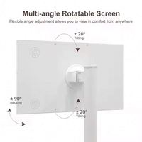Téléviseur intelligent Android portable, moniteur LED LCD étanche, écran tactile, charge sans fil, design mobile sur pied pour usage domestique