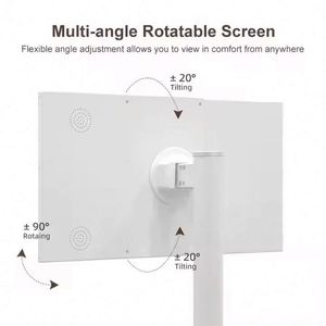 2025 mới TV di động TV 21.5 inch LCD quảng cáo Màn hình hiển thị TV di động trên bánh xe thiết bị điện tử thông minh TV với đứng - Product Image 3