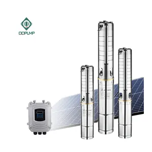 QQPUMP Bomba De Agua sumerarized Solar 1 inci baru sederhana solarsenefugal pompa air Dc 1000 Watt untuk pertanian besar