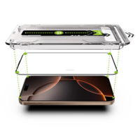 Protection d'écran en verre pour iPhone 15 16 Plus, 16 Pro Max, confidentialité, anti-rayures, incassable, installation facile, verre trempé