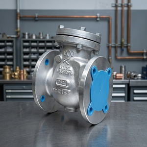 Válvula de Retención de Columpio de Acero al Carbono WCB 150LB, Válvula Antirretorno con Brida NRV ASTM A216 API 6D BS 1868, Válvula Industrial para Agua - Product Image 3