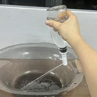 Bidet de voyage universel ultra-plat et portable, non électrique, avec buse détachable, compatible avec bouteille en plastique, pour usage en salle de bain, lavage féminin