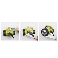 Lampe de poche rechargeable, lumière puissante, ultra-lumineuse, longue portée, portable, durable, pour la maison, la patrouille et la recherche