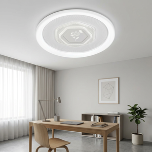 Plafonnier LED moderne motif rose pour salon et chambre élégants, intensité réglable, directement de l'usine de Zhongshan, achat en gros - Product Image 2