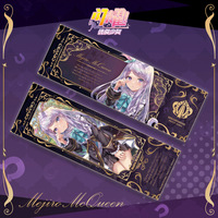Factory 9 Designs 21*7cm Pretty Derby Anime Bookmark Impresión de doble cara Golden Cute Girls Tarjeta láser de dibujos animados para decoración de libros