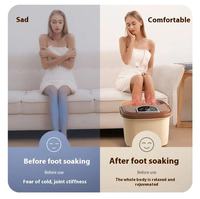 Bain de pieds massant avec fonction musicale, chaleur infrarouge, portable, certifié CE, spa pour les pieds chauffant