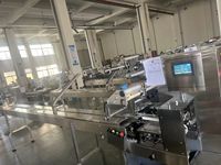 Machine d'emballage de biscuits en forme de coussin, alimentation manuelle, machine d'emballage flow-pack