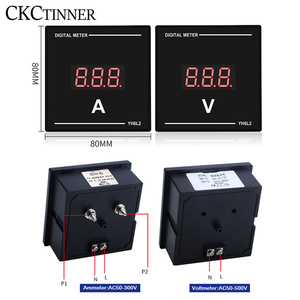 6L2/99T1 Kỹ Thuật Số Voltammeter Kế Ampe Kế AC 50-500V Điện Áp Tester 220V 380V - Product Image 3