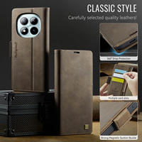 Étui portefeuille en cuir PU AutSpace pour Redmi Note 15 Pro Plus 5G Note 14 Pro 4G avec blocage RFID et support intégré