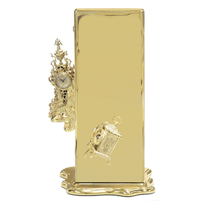 Caja Fuerte de Lujo Inspirada en el Surrealismo para Guardar Dinero y Joyas, con Enrolladores de Relojes y Compartimentos Secretos, en Latón Chapado en Oro - Product Image 4