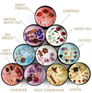 Bougie artisanale non toxique hautement parfumée à la cire de soja, sauge blanche, lavande, cèdre et Palo Santo, pour Pâques, mariage, Ramadan, purification énergétique - Product Image 2