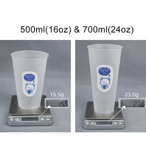 Hot Sale PET Juice Bottle with Lid Clear Boba Tea Bottle for DIY Cold <b>Drink</b> 500ML 700ML <b>Plastic</b> <b>Cup</b> - Product Image 5