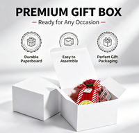 Cajas de Cartón Cuadradas Blancas para Panadería, Desechables, con Relieve, Reciclables, 10x10x5, 12 Pulgadas, con Ventana UV para Pasteles, Regalos y Alimentos