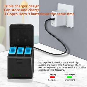 <span class=keywords><strong>Batterie</strong></span> triple JHTC 1800mAh pour <span class=keywords><strong>Go</strong></span> <span class=keywords><strong>Pro</strong></span> <span class=keywords><strong>Hero</strong></span> 12/11/10/9 Lot de 3 accessoires de caméra d'action et de sport - Product Image 5