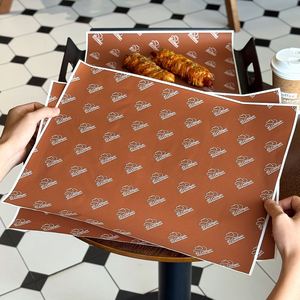 Custom Print Food Grade Grease Proof Biodegradable Eco-Friendly <b>Paper</b> Mexican BBQ Burrito Sandwich <b>Wrap</b> for Restaurant - Product Image 4