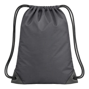 Sac à dos léger à cordon de serrage OEM en gros, de haute qualité, pas cher, réutilisable, imperméable, en tissu Ripstop, couleur et logo personnalisables, pour le voyage - Product Image 1