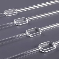 Tubos de Vidrio de Cuarzo Resistentes a Altas Temperaturas Personalizados para Uso Industrial, Tipo Ladrillo de Vidrio, Transparentes