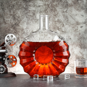 Chai rượu cao cấp <span class=keywords><strong>750ml</strong></span>, chất liệu pha lê, chuyên nghiệp, tùy chỉnh: Tequila, Brandy, Cognac XO, <span class=keywords><strong>Vodka</strong></span>, Whisky, Rượu mạnh - Product Image 2