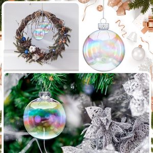 Ornements de Noël personnalisés avec logo en PET, effet verre transparent, décorations de fête pour entreprises - Product Image 4