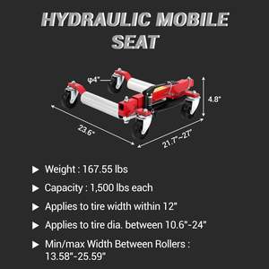 Roue en acier robuste chariot <span class=keywords><strong>voiture</strong></span> patin dispositif mobile ascenseur pneu rouleaux Jack véhicule positionnement pédale aller Jack pour <span class=keywords><strong>voiture</strong></span> et camion - Product Image 3