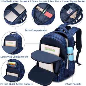 Thờ<span class=keywords><strong>i</strong></span> trang trọng lượng nhẹ không thấm nước bền bookbag Set cho bé trai schoolbag - Product Image 3