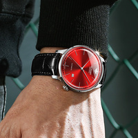 Oupinke-montre de luxe pour hommes, mouvement mécanique, poignet, cuir véritable, automatique, produit importé, collection 3269