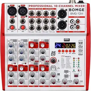 Mixer audio professionale 10CH all'ingrosso con 24 DSP sound controller mixer console DJ per stage club
