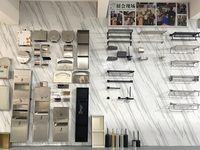 Accessoires de toilette publics commerciaux porte-serviettes en papier en acier inoxydable avec porte-savon distributeur automatique de papier découpé