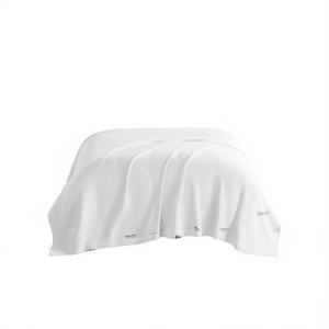 Manta de Cama de Algodón, Tejido Sólido, Rectangular, Minimalista, para Todas las Estaciones, Lavable a Máquina, Textil para el Hogar - Product Image 1