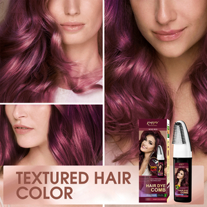 Venta al por mayor tinte para el cabello peine aceite de argán belleza color de cabello champú utilizado para tinte natural para el cabello con peine fácil de usar - Product Image 2