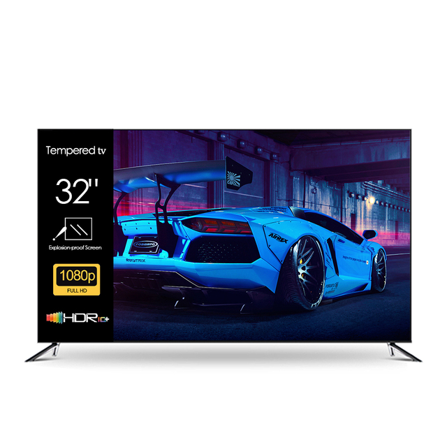 Wholesale 32inch Metal Frame LED TV 2K FHD Television 32 Inch Smart TV