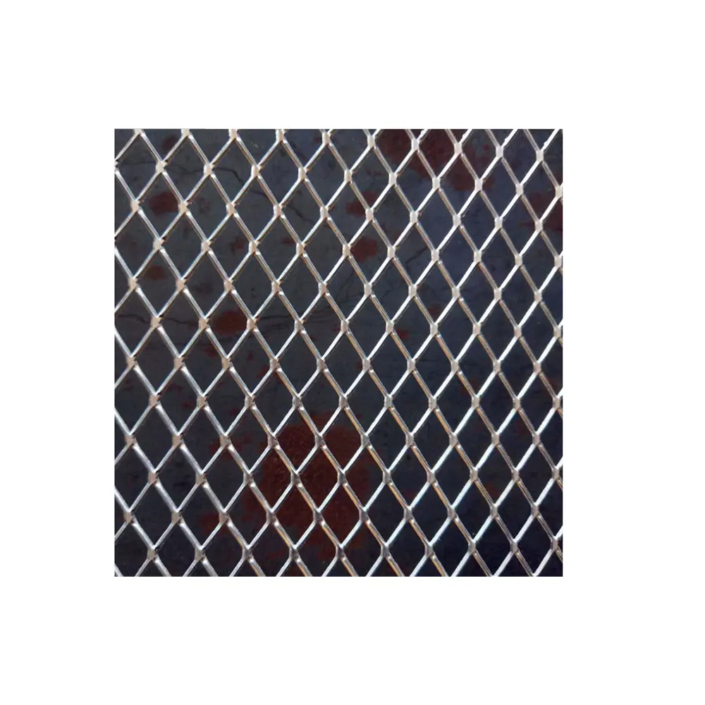 Maglia metallica espansa personalizzata, maglia metallica espansa con foro diamantato utilizzata nel filtro