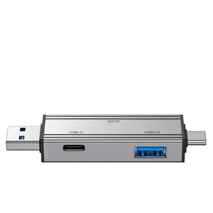 Lecteur de cartes USB de haute qualité 4 en 2, lecteur de cartes <span class=keywords><strong>SD</strong></span> TF et Type C vers <span class=keywords><strong>Micro</strong></span> <span class=keywords><strong>SD</strong></span> TF, <span class=keywords><strong>adaptateur</strong></span> USB OTG, lecteur de cartes USB Hub pour ordinateur portable - Product Image 4